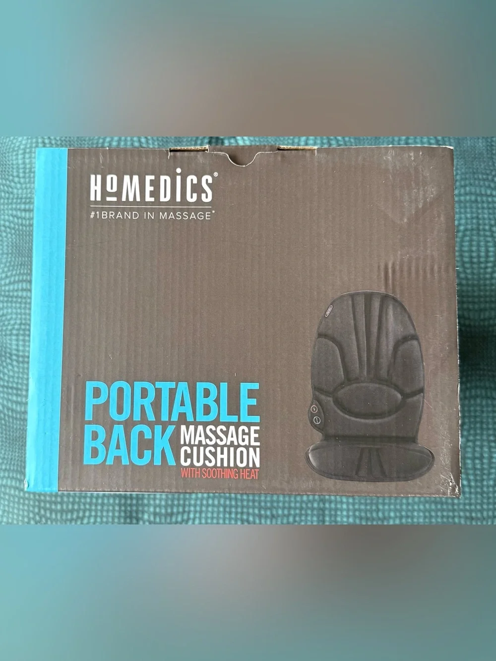 Homedics Portable Back Massage Cushion - with soothing heat NIB